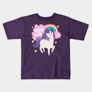 Unicorns Are Awesome Kids T-Shirt